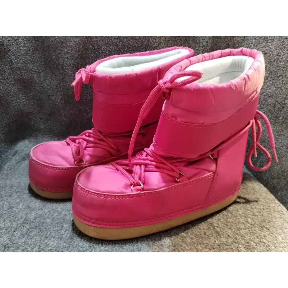 Nova Kids Moon Boots - Girls - Fuchsia Pink - Size 3 - Snow - Warm - Insulated